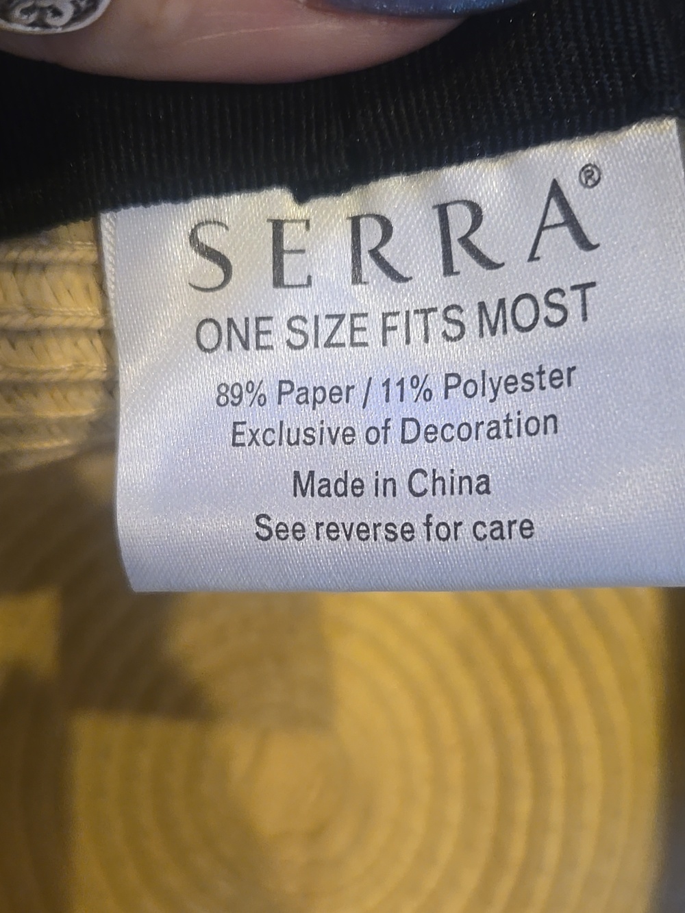 Serra "Life's a Beach" Tan Wide Brim Oversized Sun Hat - Picture 6 of 7